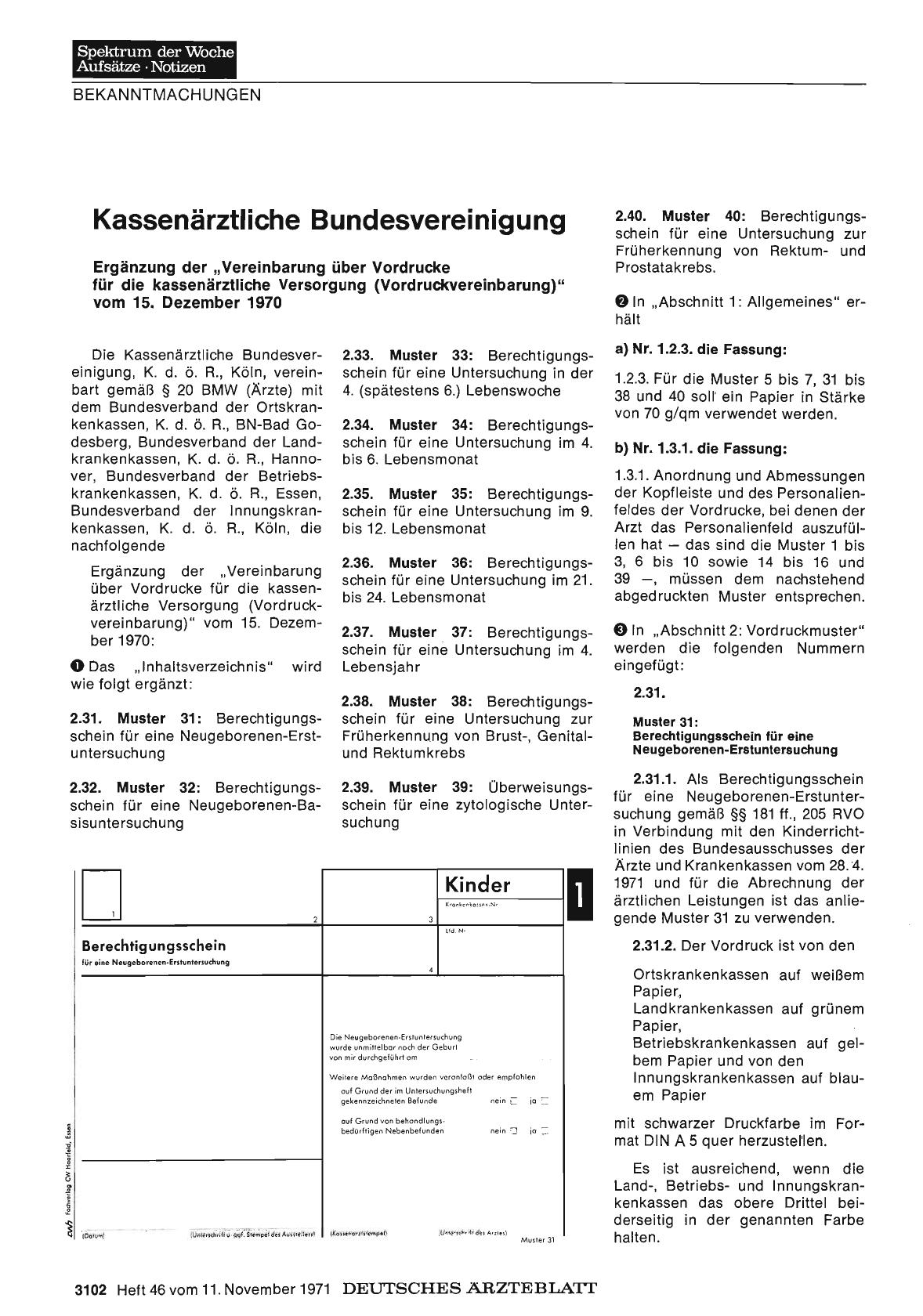 Vorschauseite 1: Kassenärztliche Bundesvereinigung