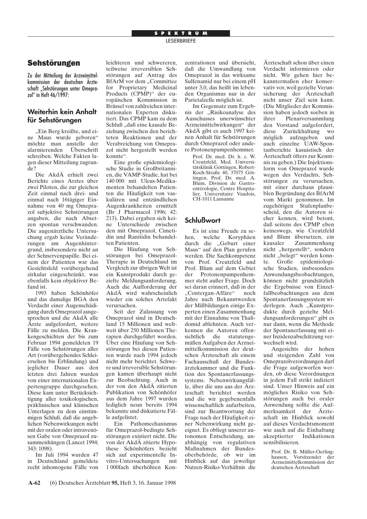 Vorschauseite 1: Sehstörungen: Schlußwort