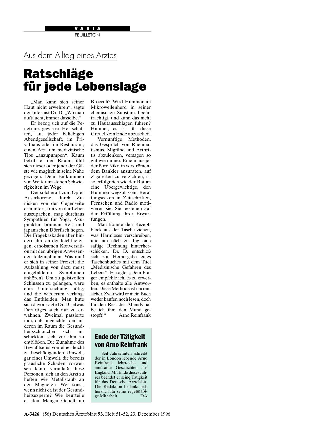 Vorschauseite 1: Aus dem Alltag eines Arztes: Ratschläge für jede Lebenslage