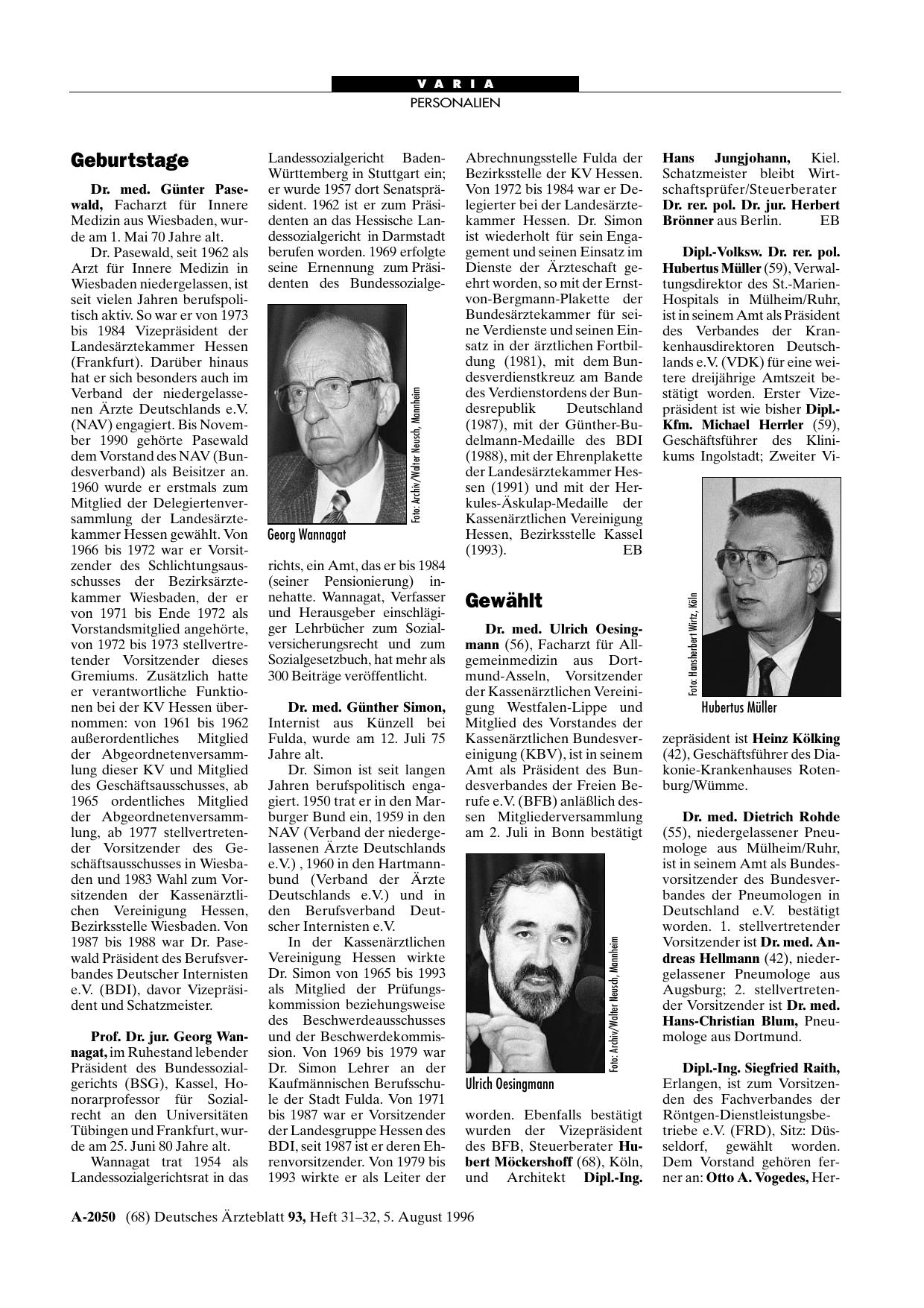 Vorschauseite 1: Geburtstage