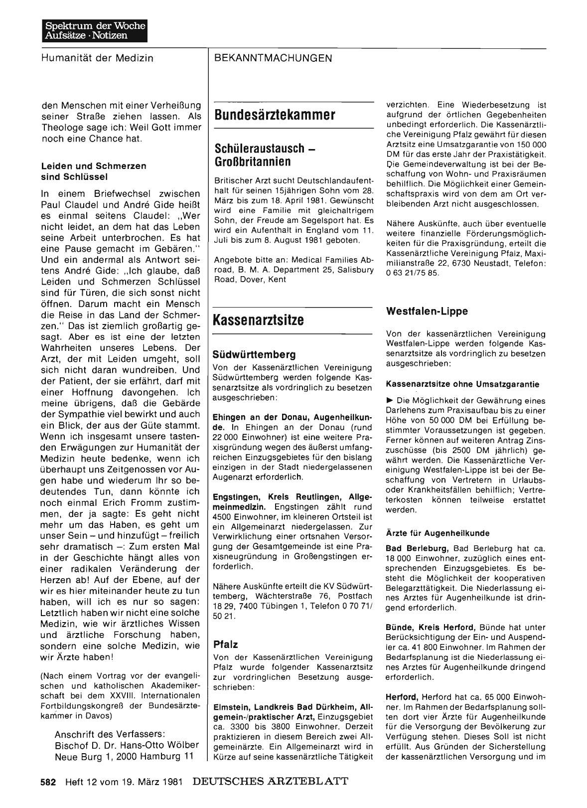 Vorschauseite 1: Bundesärztekammer
