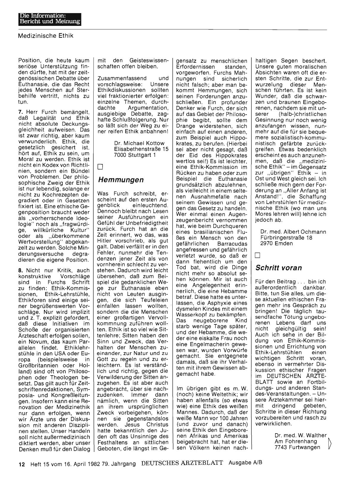 Vorschauseite 1: ETHIK: Hemmungen