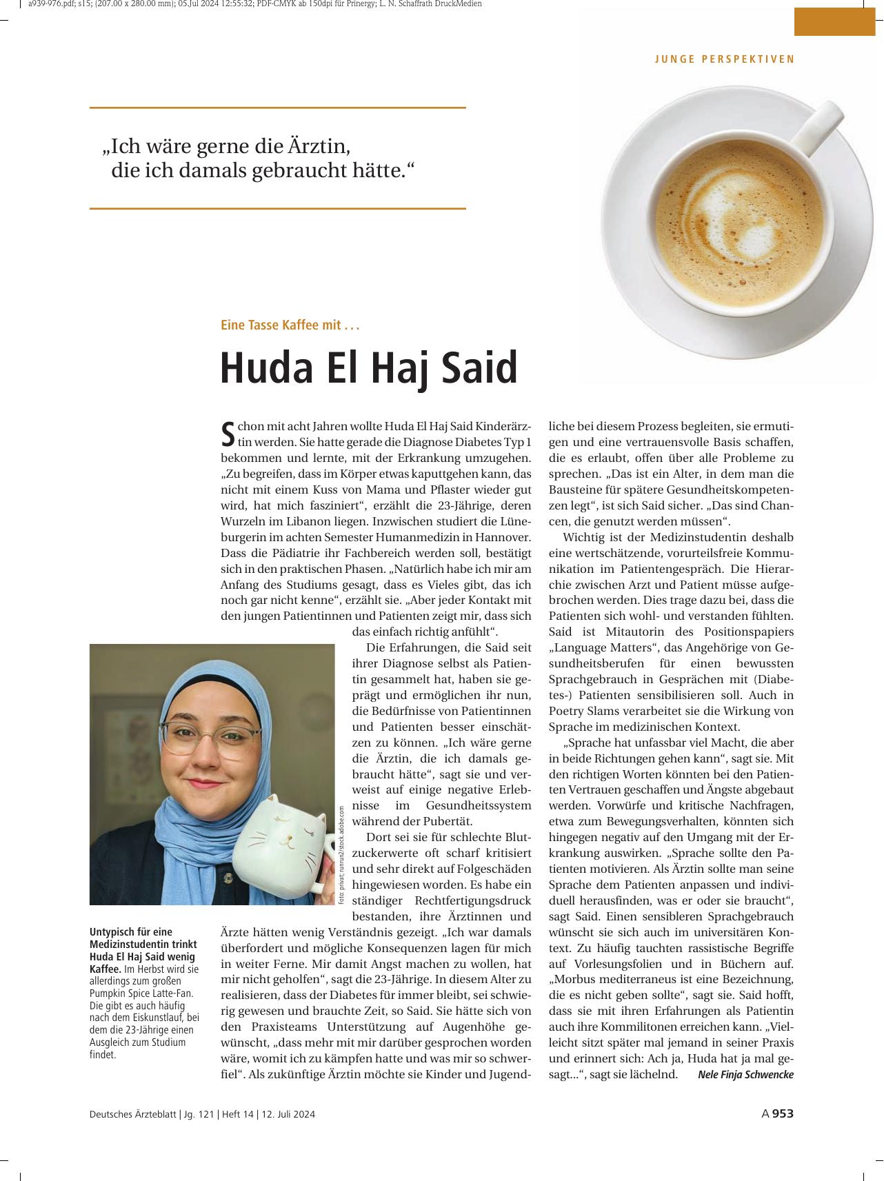 Vorschauseite 1: Eine Tasse Kaffee mit. .. Huda El Haj Said
