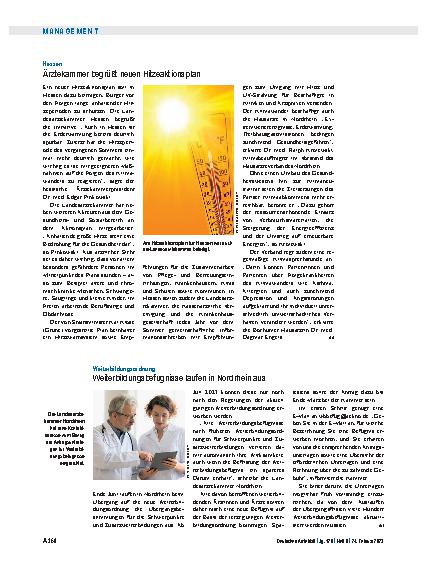 Vorschauseite 1: Weiterbildungsordnung: Weiterbildungsbefugnisse laufen in Nordrhein aus