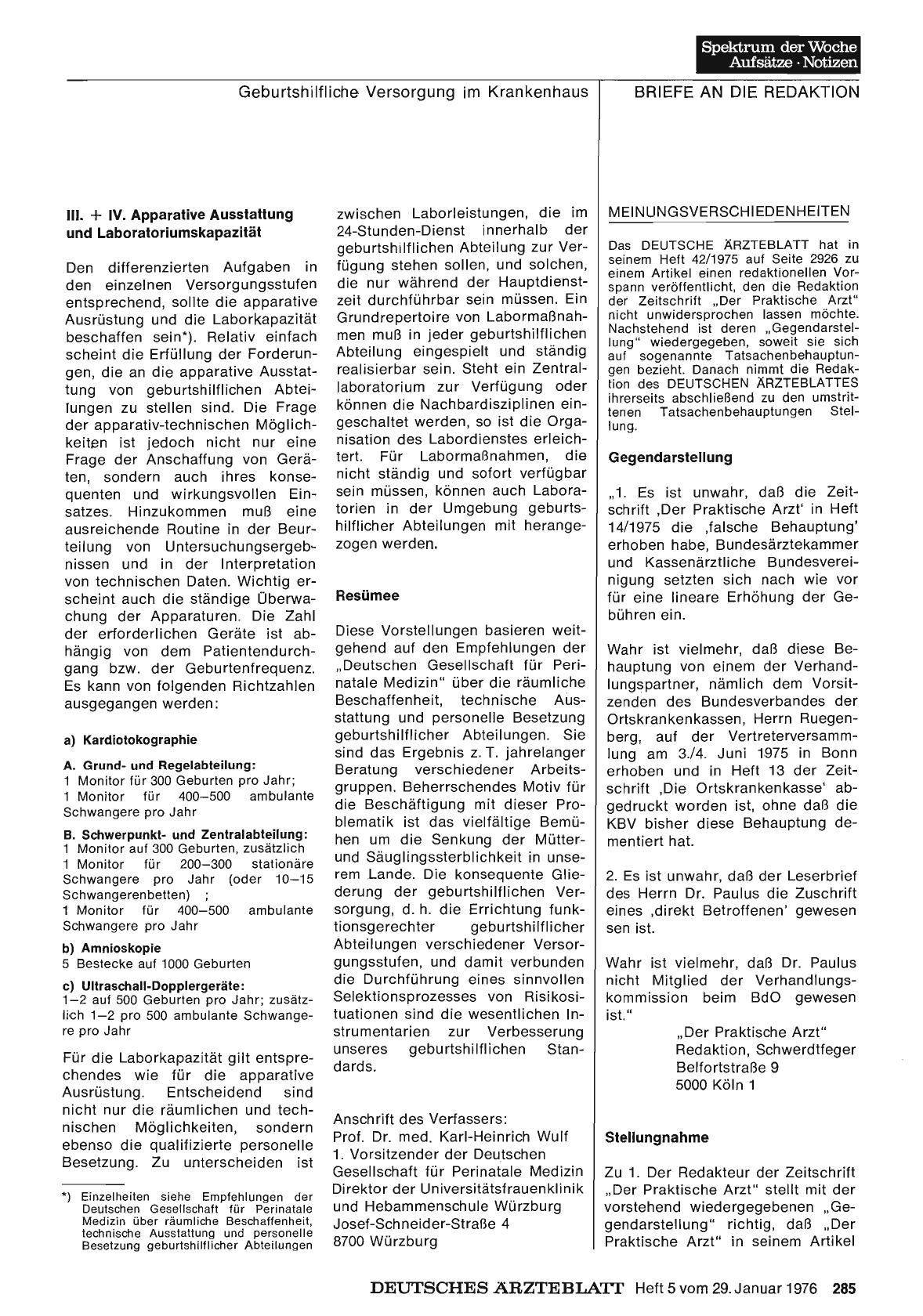 Vorschauseite 1: MEINUNGSVERSCHIEDENHEITEN: Gegendarstellung