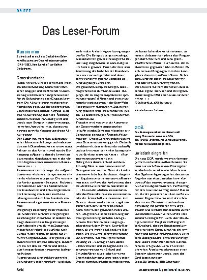 Vorschauseite 1: Rassismus: Generalverdacht