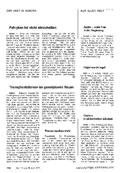 Vorschauseite 1: Frauen rauchen mehr