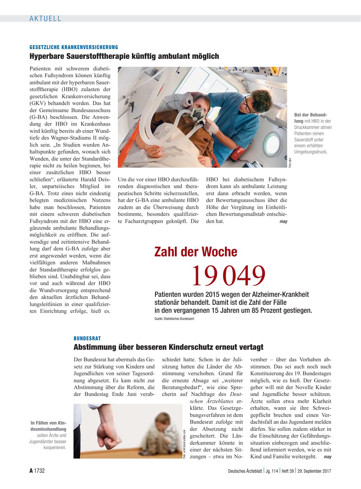 Vorschauseite 1: Bundesrat: Abstimmung über besseren Kinderschutz erneut vertagt