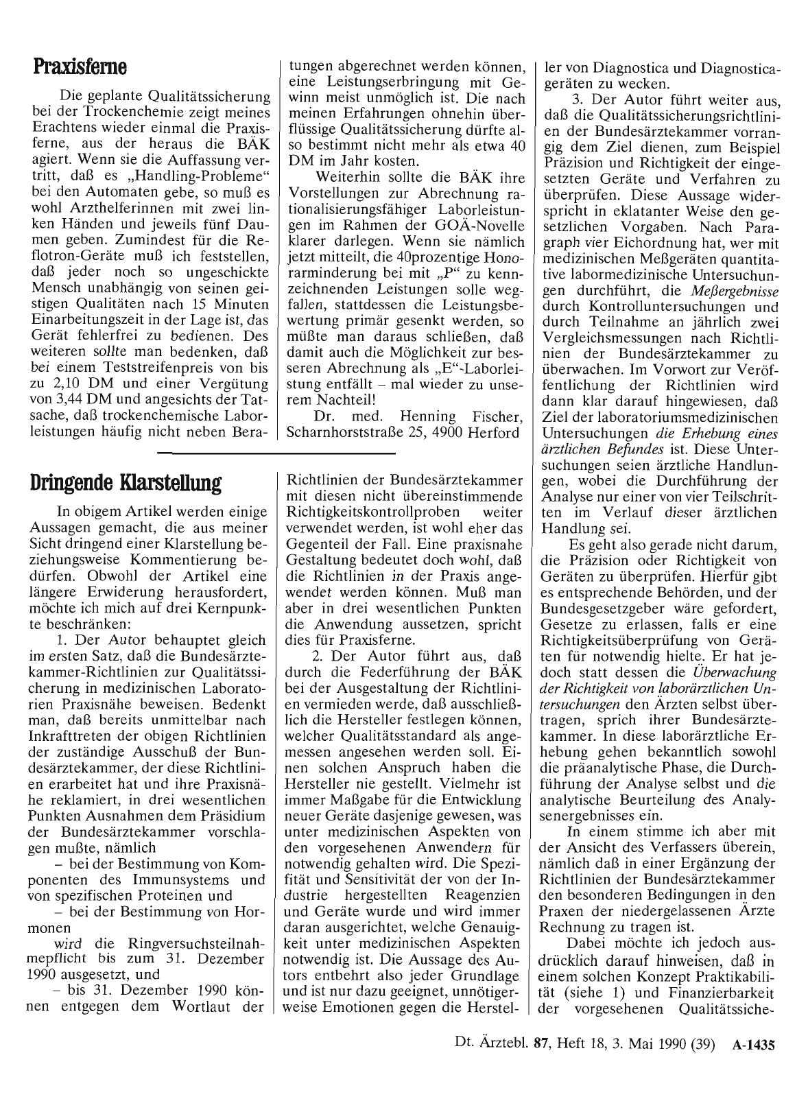 Vorschauseite 1: Trockenchemie: Qualitätssicherung für den Praxisalltag: Praxisferne