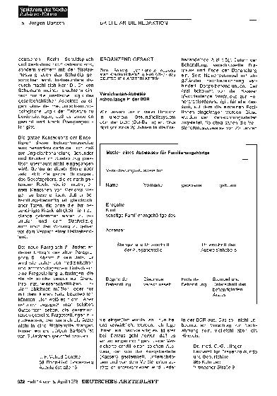 Vorschauseite 1: Ergänzend gesagt: Versicherten-Ausweis schon lange in der DDR