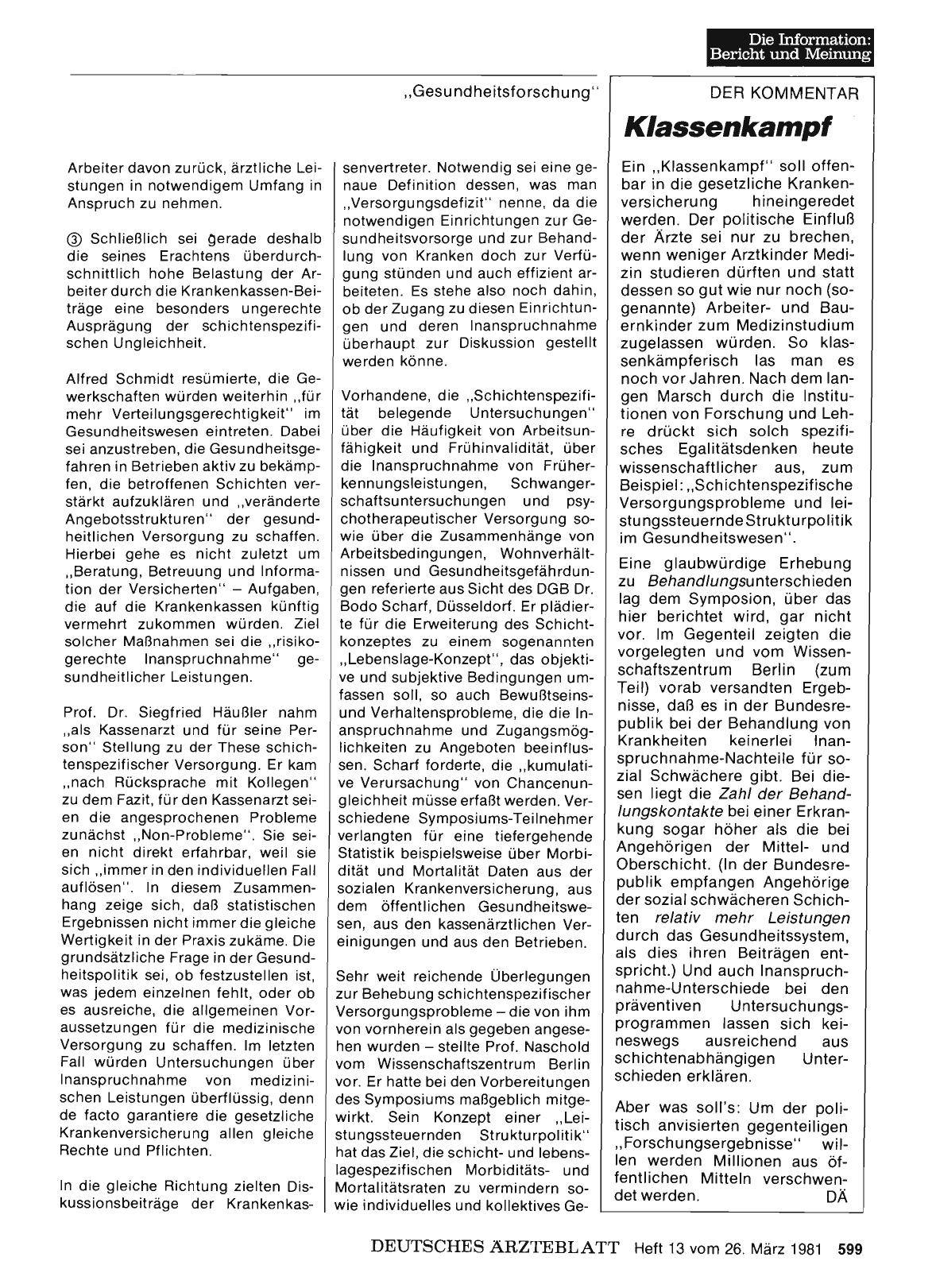 Vorschauseite 1: Klassenkampf