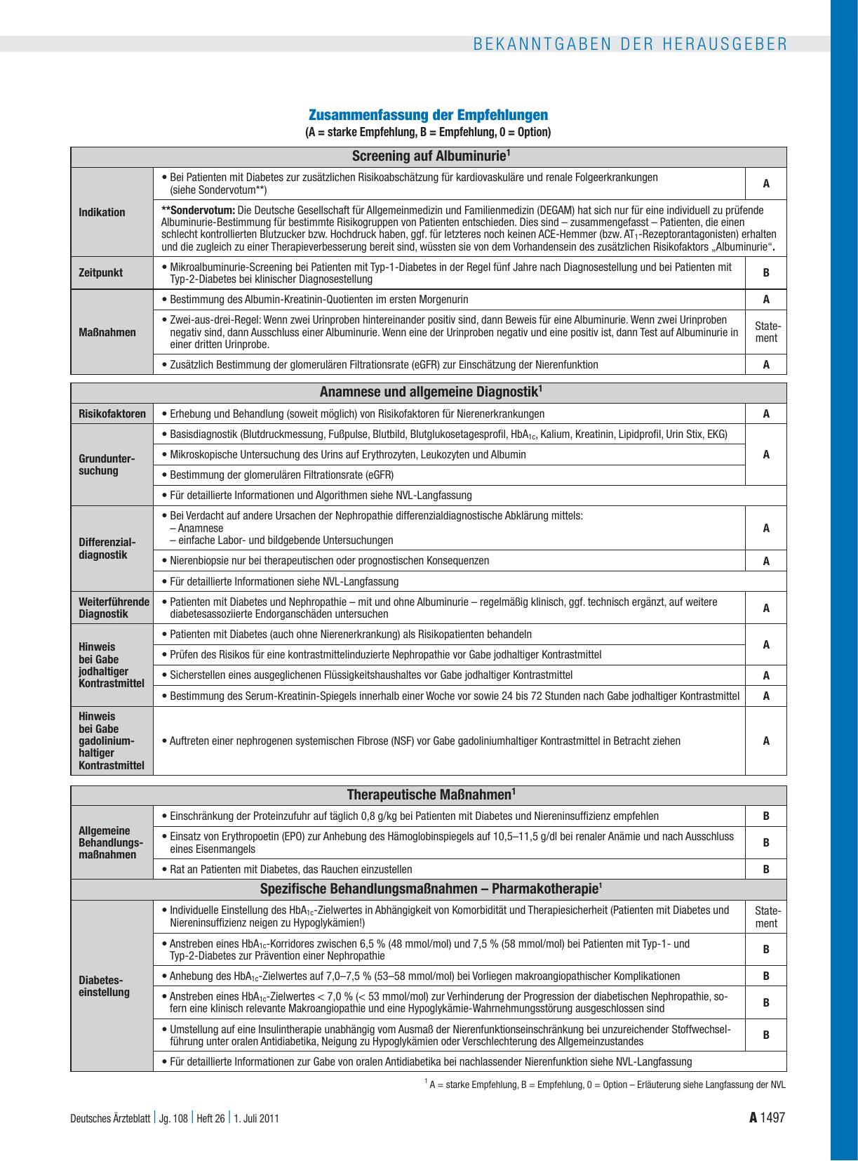 Vorschauseite 2: Nationale VersorgungsLeitlinie Nierenerkrankungen bei Diabetes im Erwachsenenalter veröffentlicht