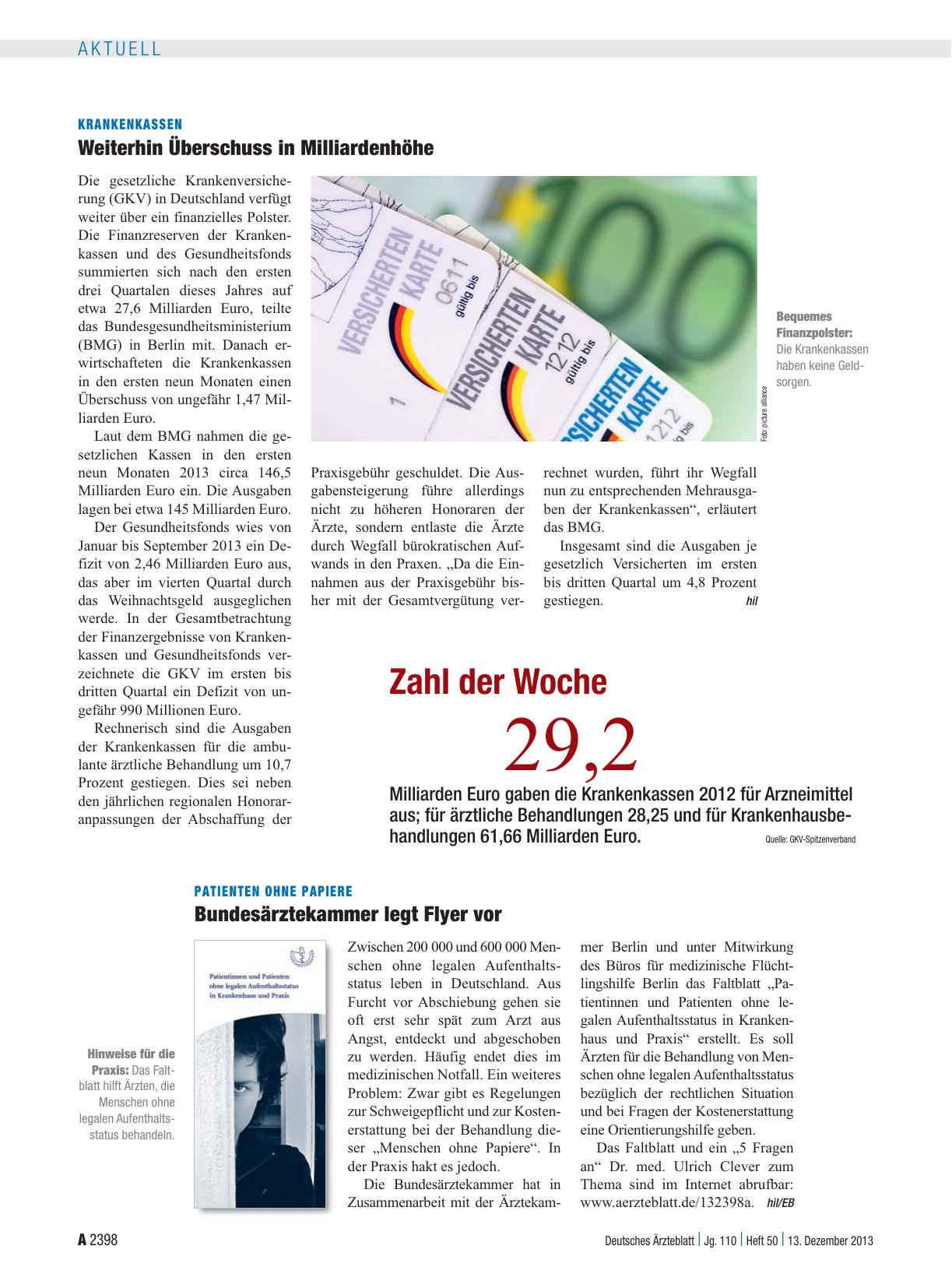 Vorschauseite 1: Zahl der Woche 29,2