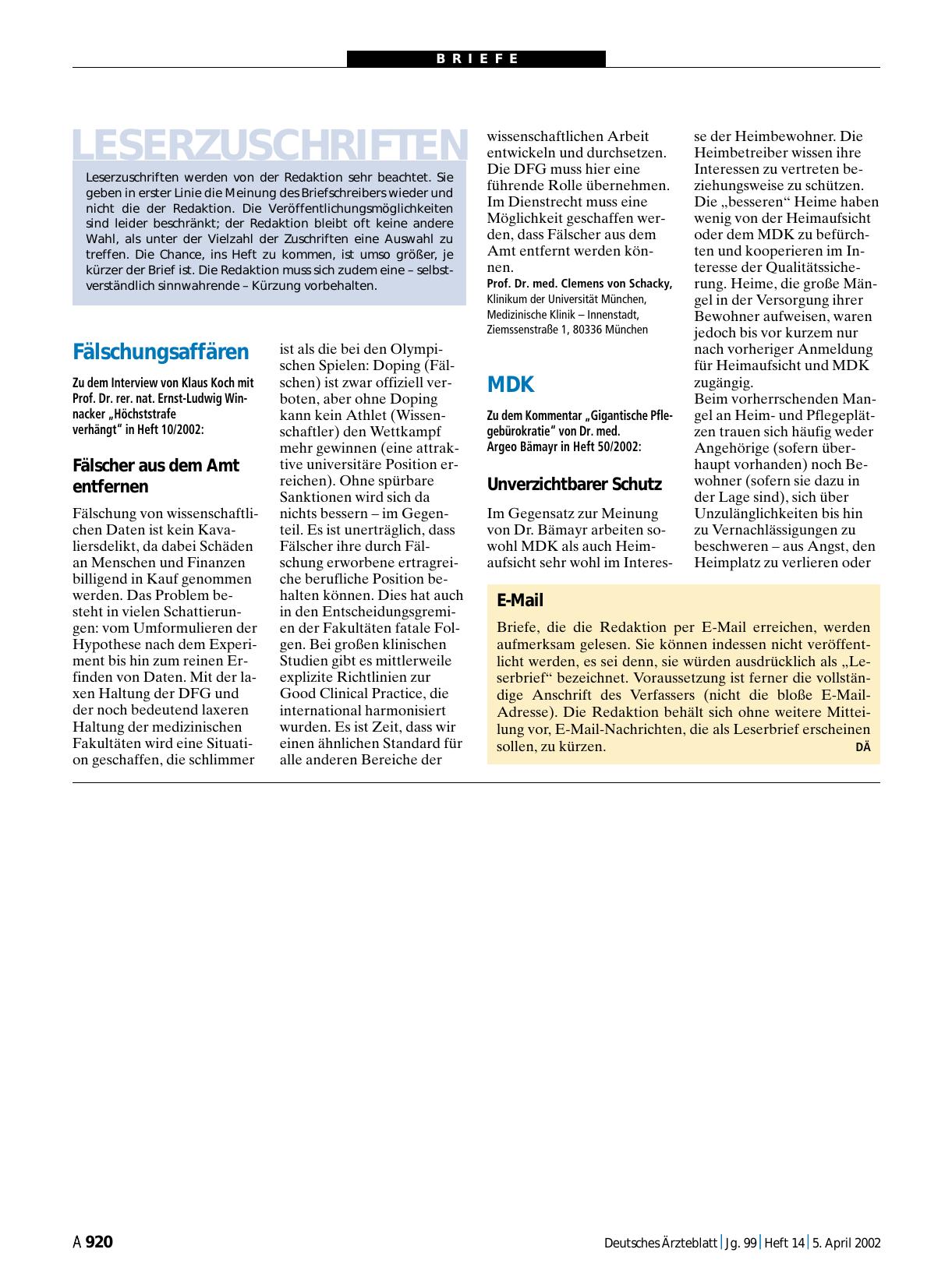 Vorschauseite 1: MDK: Unverzichtbarer Schutz