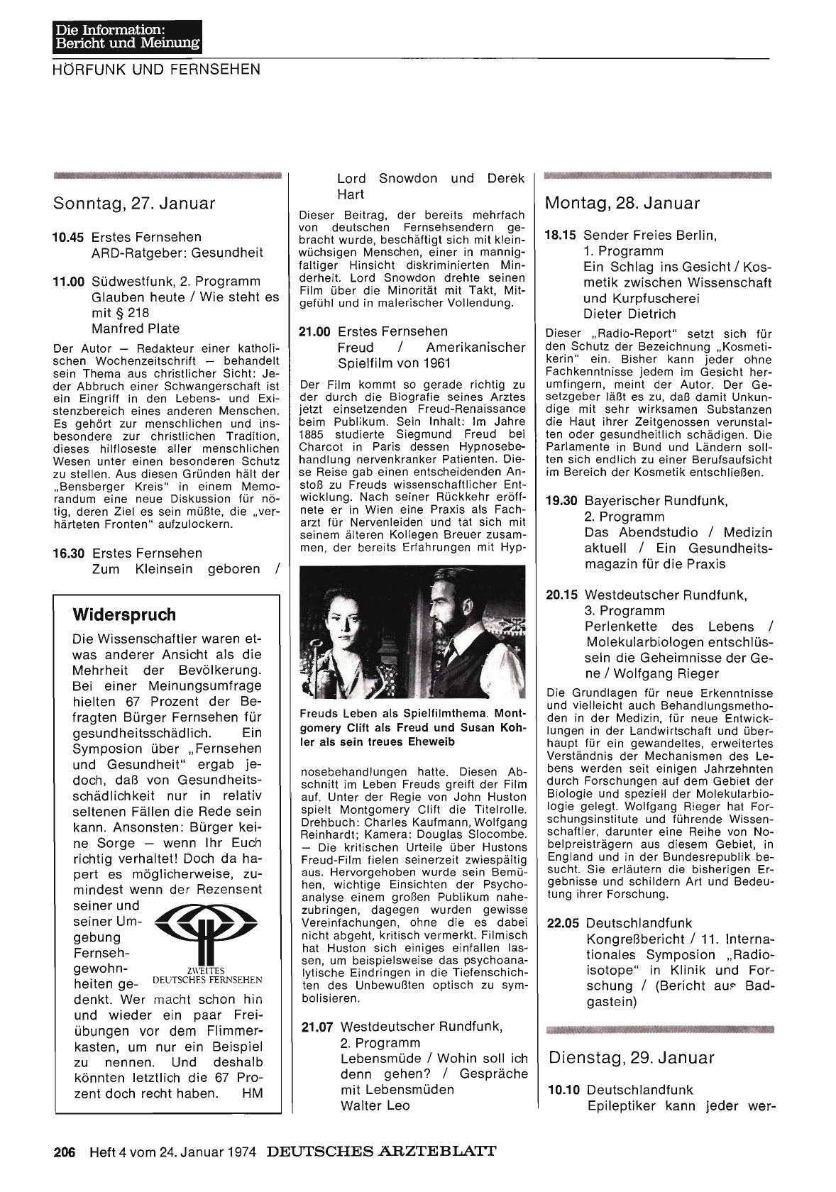 Vorschauseite 1: Hörfunk und Fernsehen
