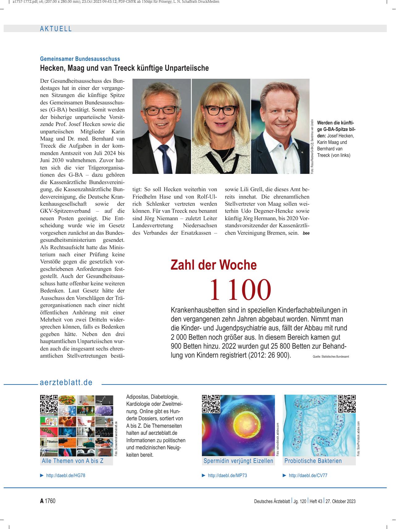 Vorschauseite 1: Ärzteblatt. de