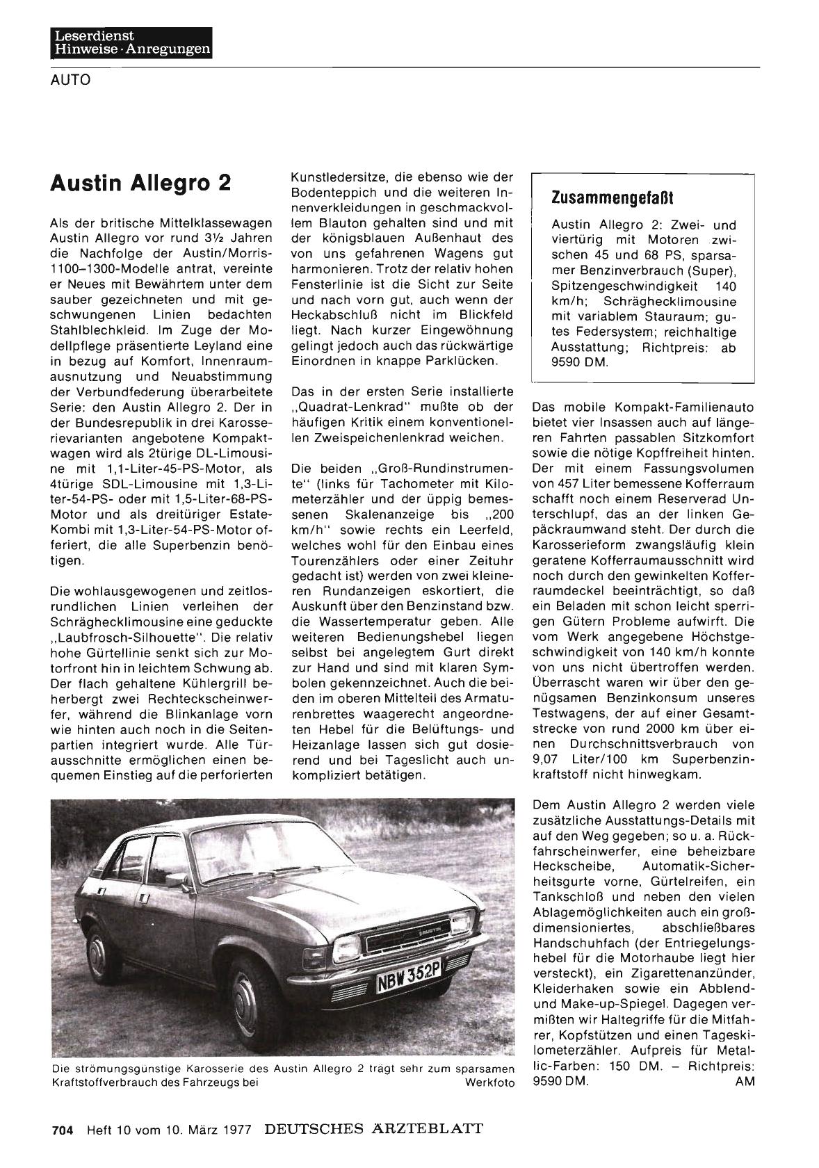 Vorschauseite 1: Austin Allegro 2