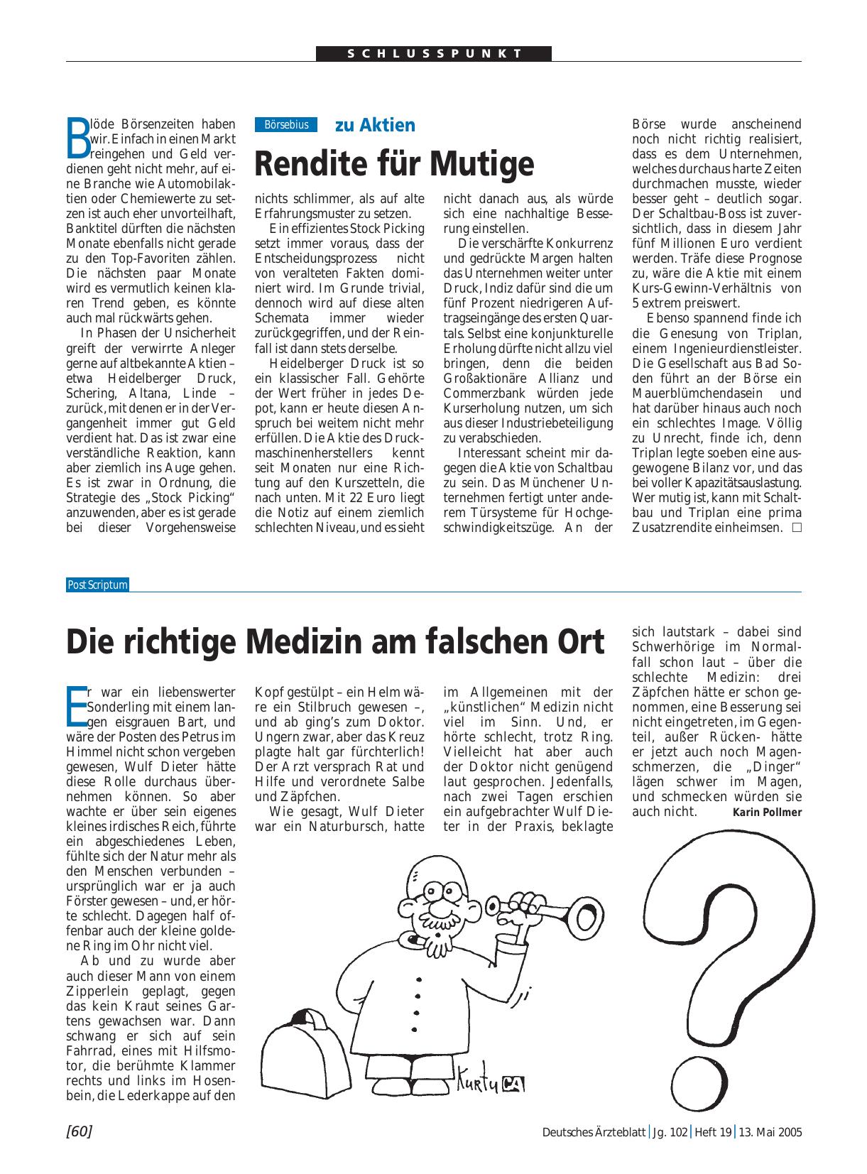 Vorschauseite 1: Die richtige Medizin am falschen Ort