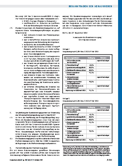 Vorschauseite 3: Rahmenvorgaben nach § 84 Abs. 6 SGB V – Arzneimittel – für das Jahr 2022