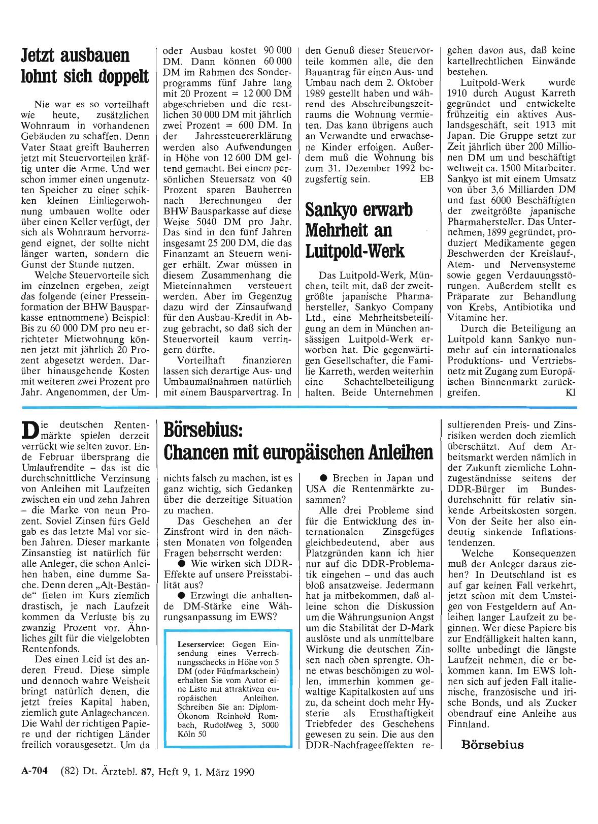 Vorschauseite 1: Jetzt ausbauen lohnt sich doppelt