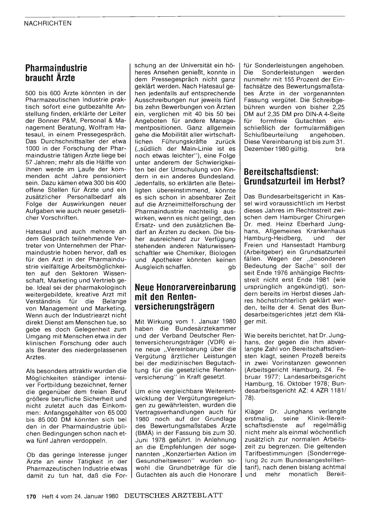 Vorschauseite 1: Bereitschaftsdienst: Grundsatzurteil im Herbst?