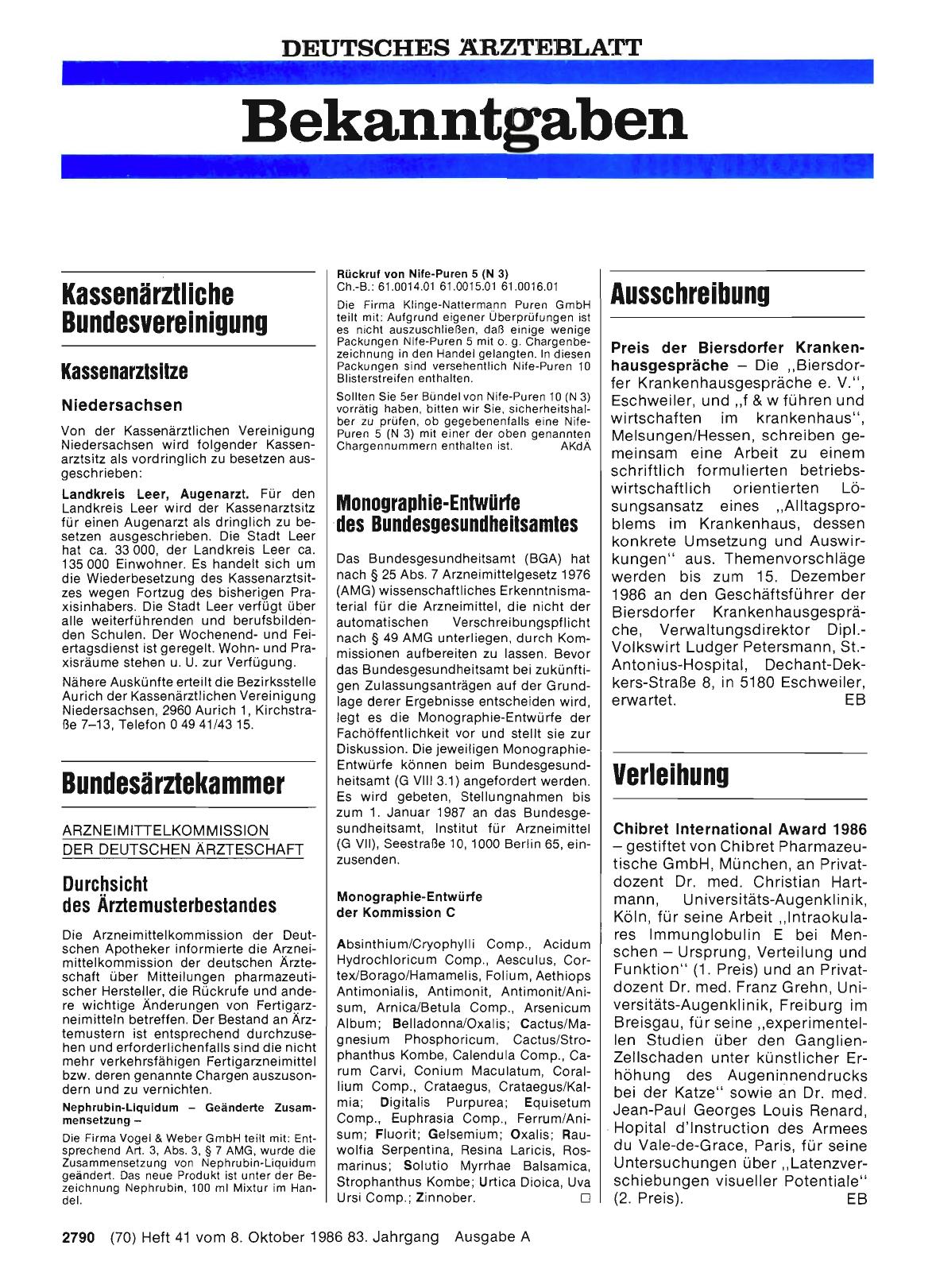 Vorschauseite 1: Kassenarztsitze