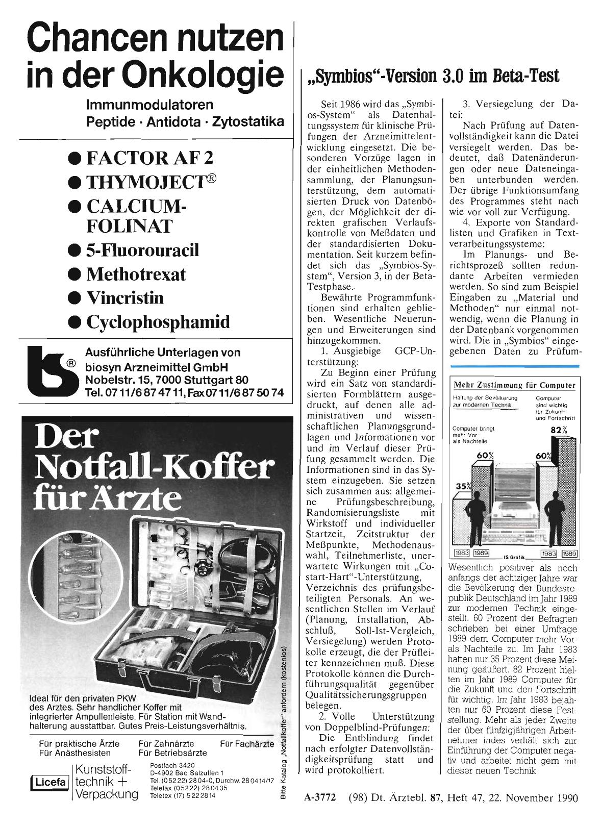 Vorschauseite 1: „Symbios“-Version 3. 0 im Beta-Test