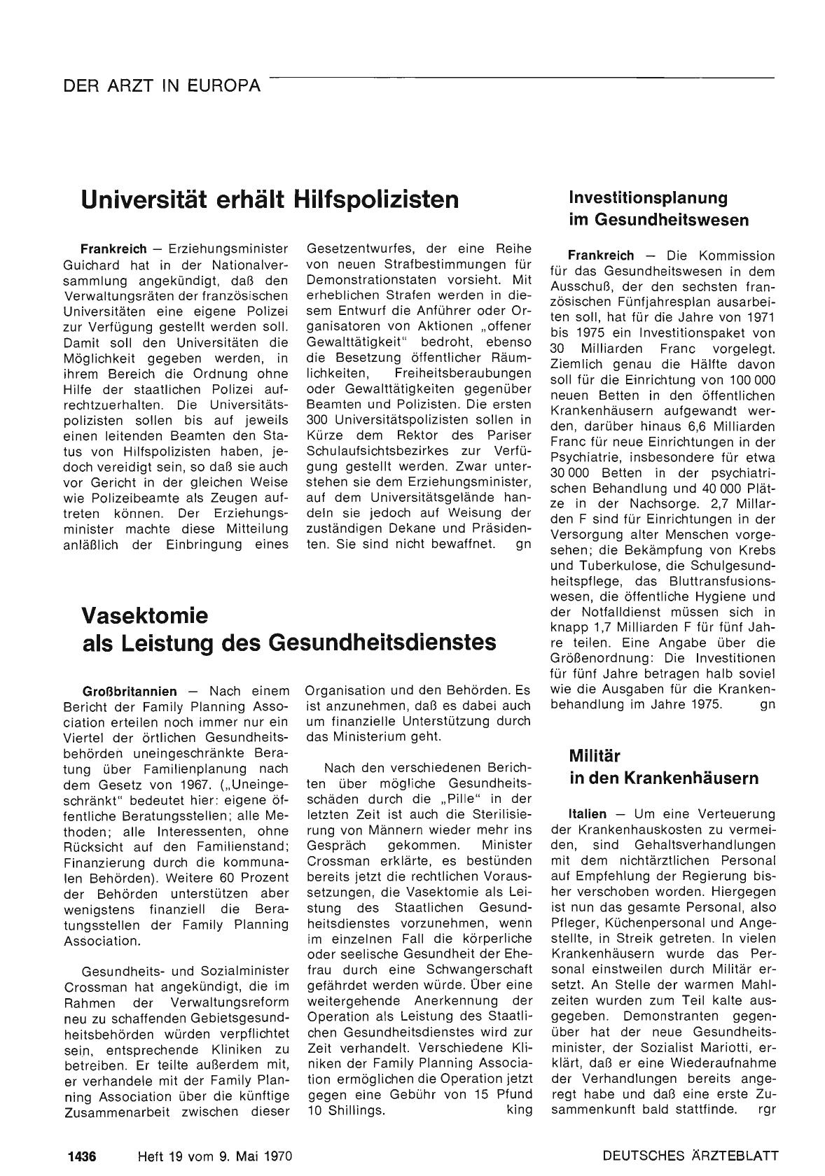Vorschauseite 1: Vasektomie als Leistung des Gesundheitsdienstes