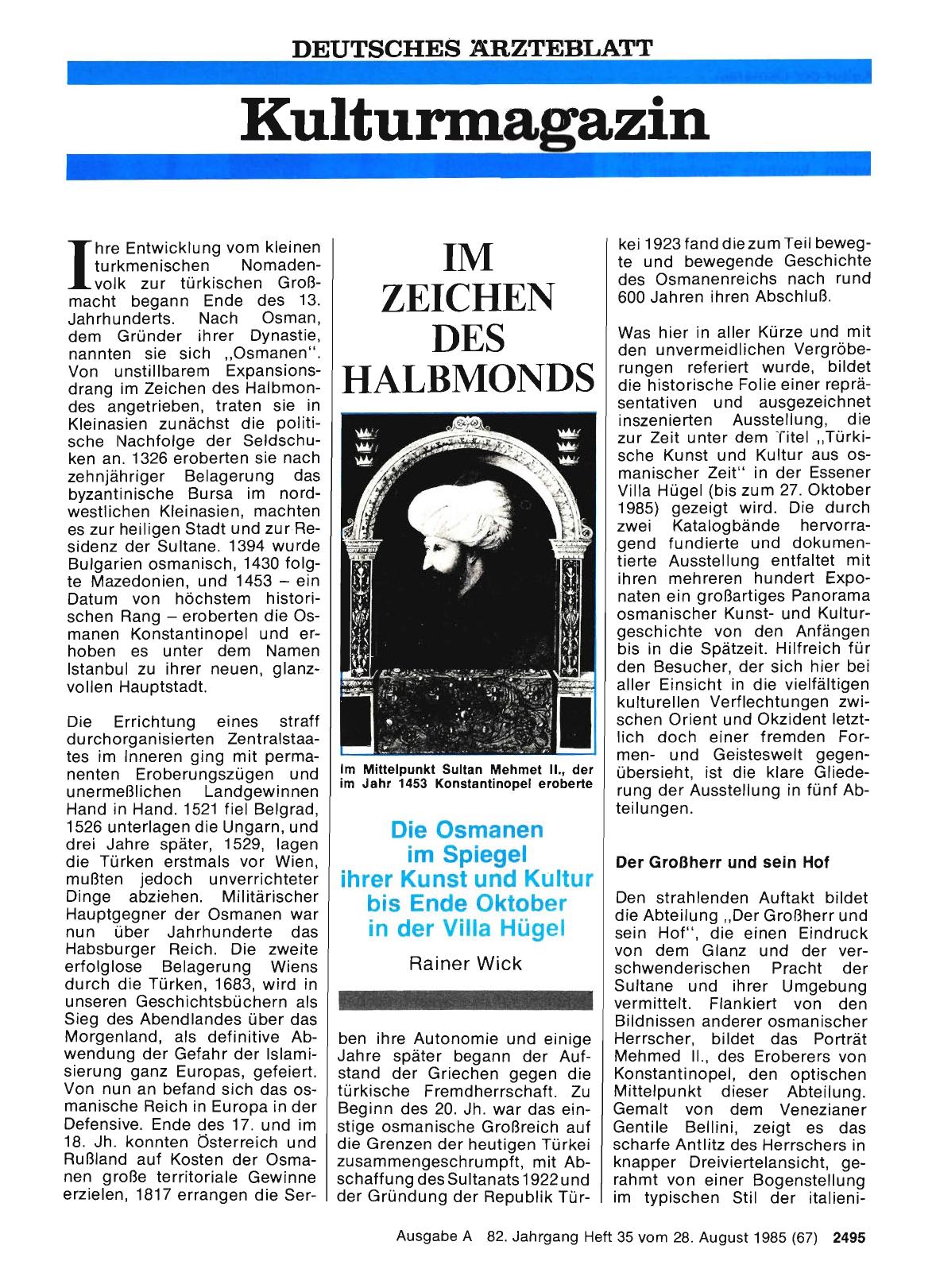 Vorschauseite 1: IM ZEICHEN DES HALBMONDS