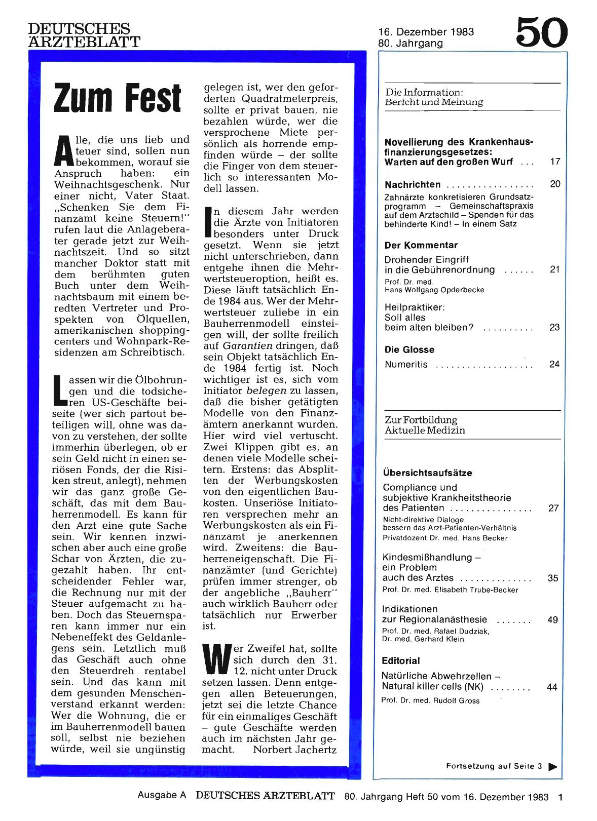 Vorschauseite 1: Zum Fest