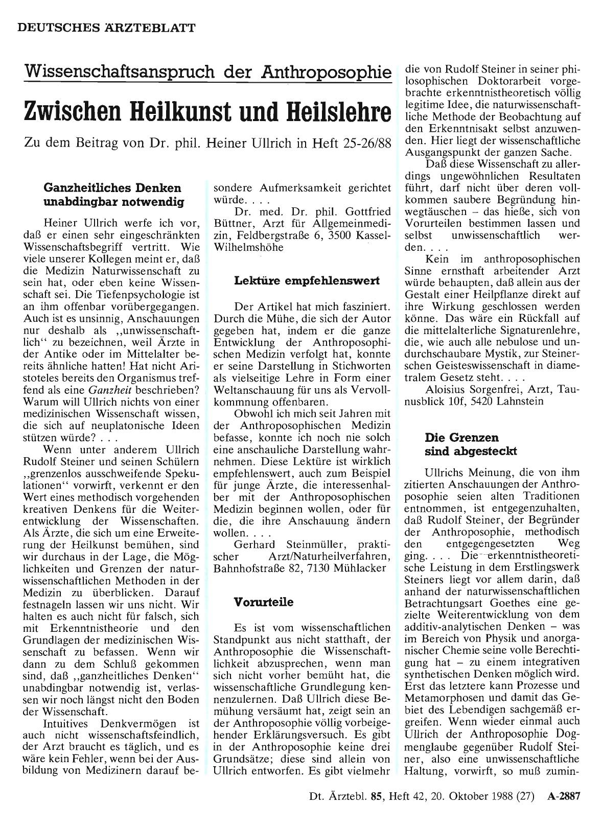 Vorschauseite 1: Wissenschaftsanspruch der Anthroposophie – Zwischen Heilkunst und Heilslehre: Vorurteile