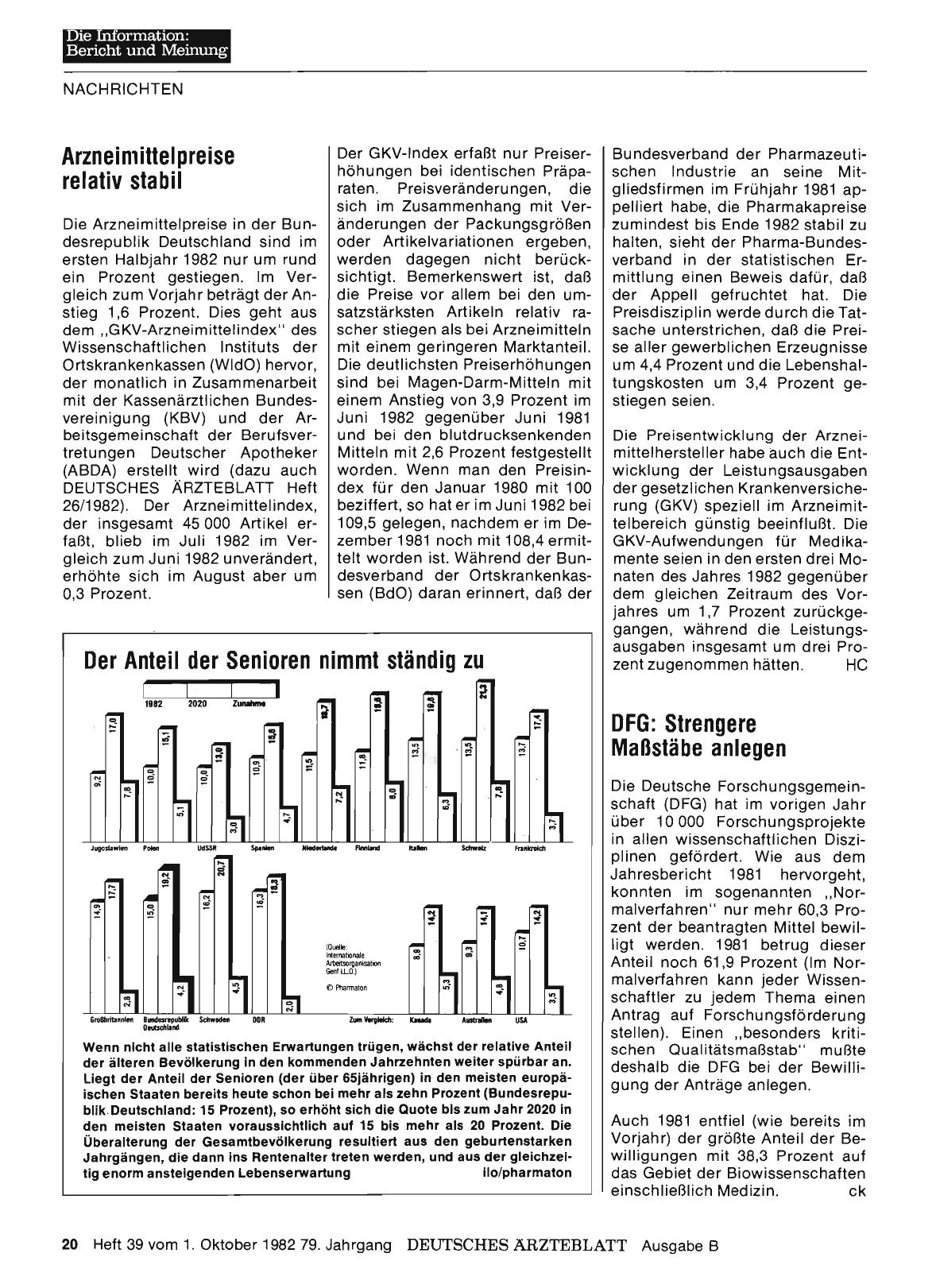 Vorschauseite 1: Arzneimittelpreise relativ stabil