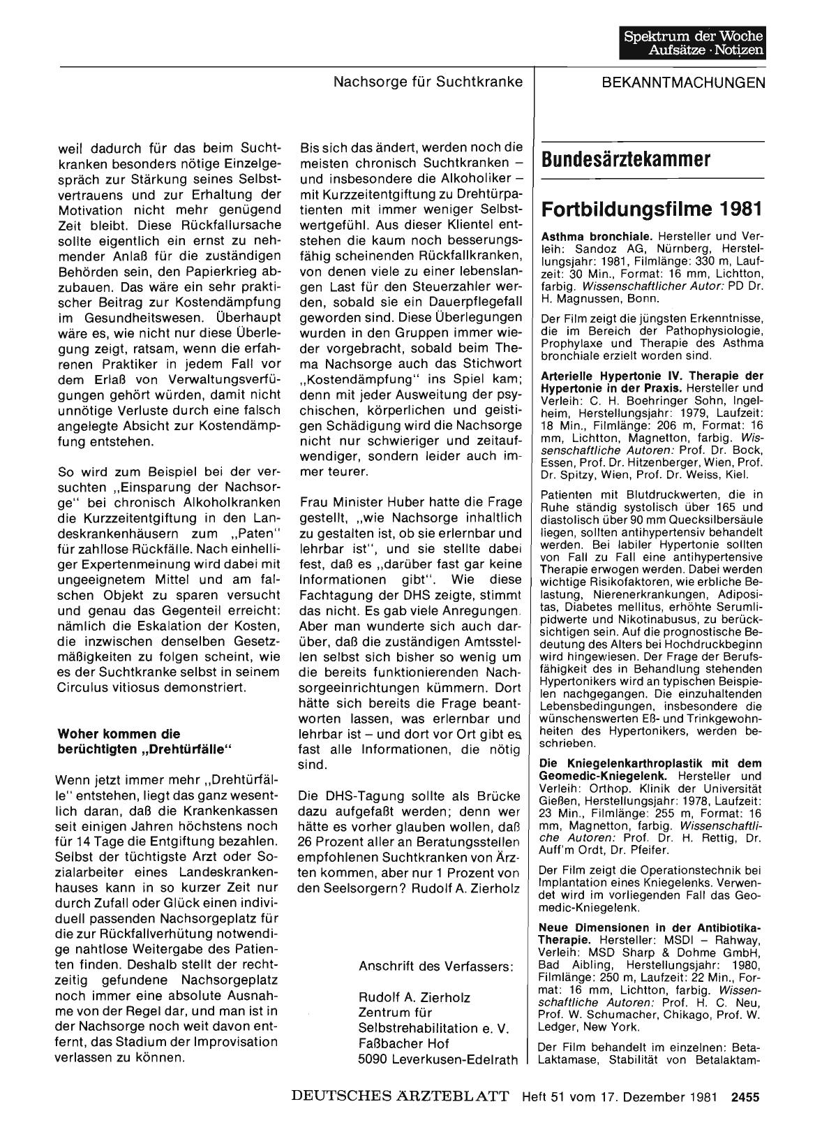 Vorschauseite 1: Bundesärztekammer