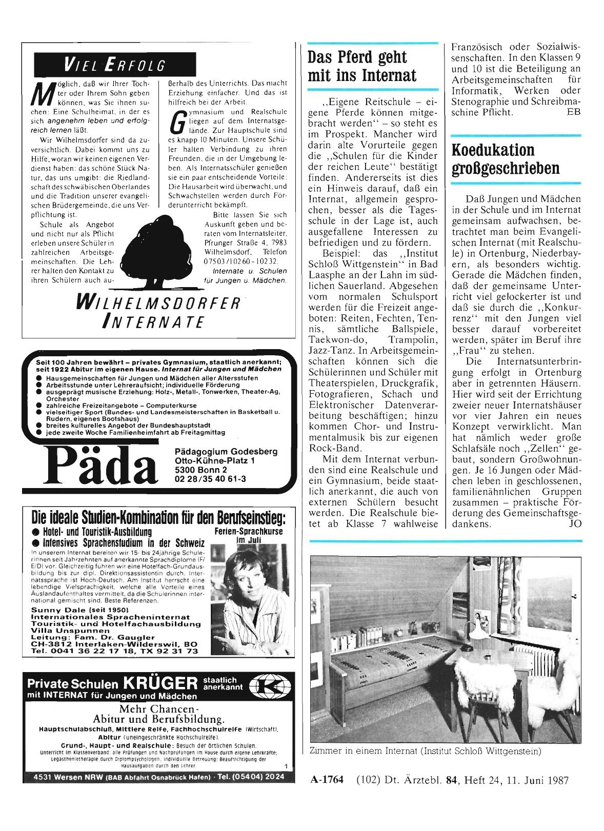 Vorschauseite 1: Das Pferd geht mit ins Internat