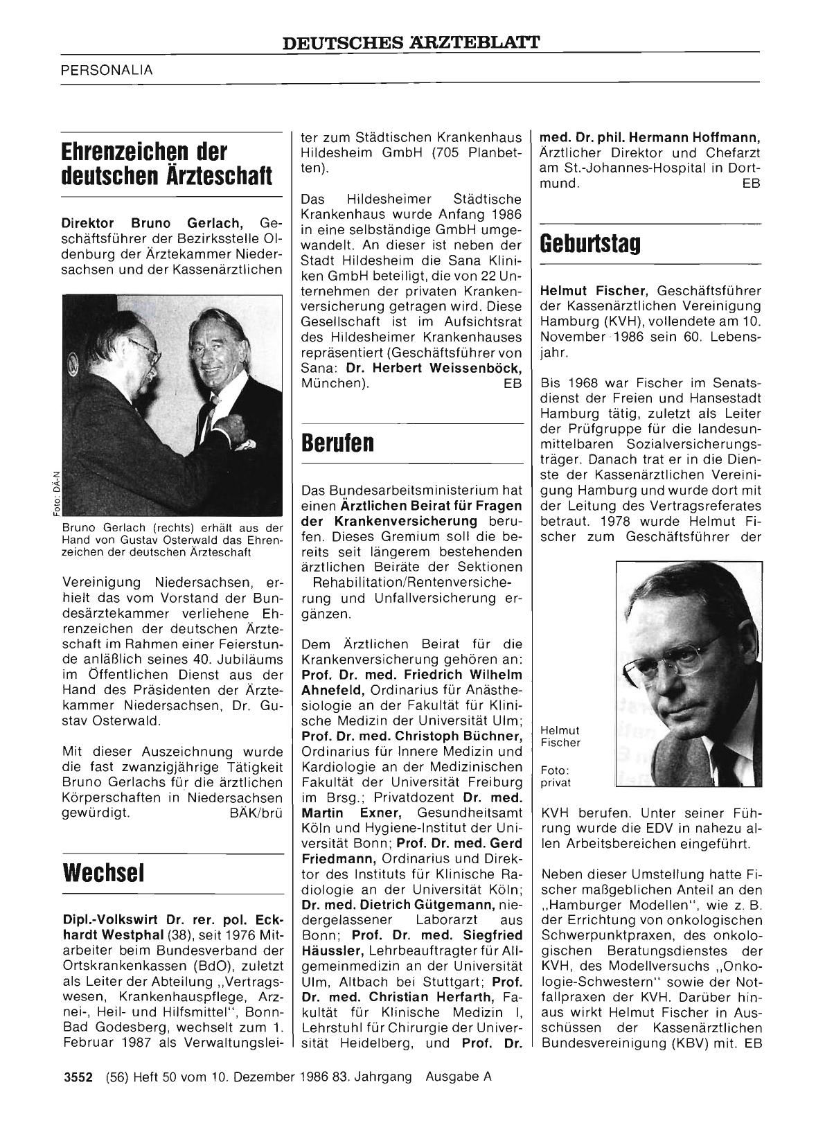 Vorschauseite 1: Ehrenzeichen der deutschen Ärzteschaft