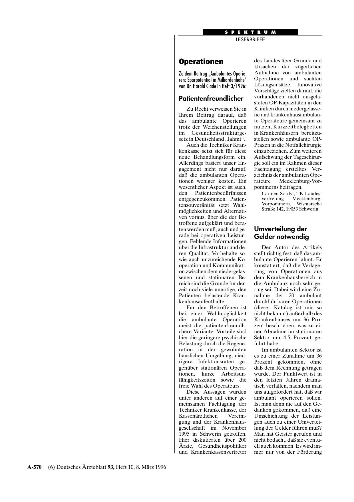 Vorschauseite 1: Operationen: Unsinn