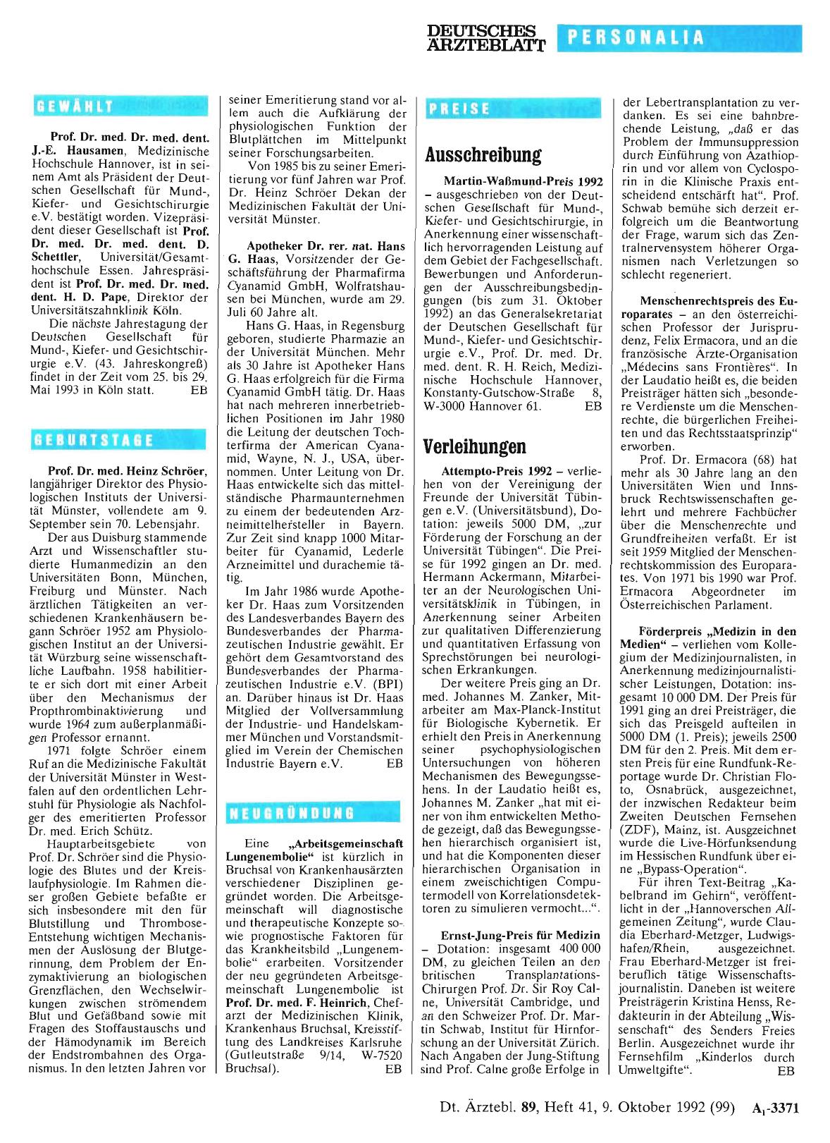 Vorschauseite 1: Gewählt