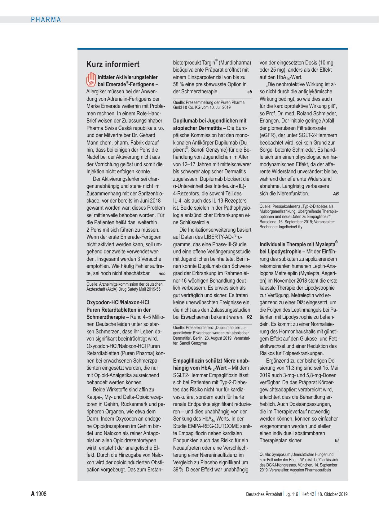Vorschauseite 1: Kurz informiert
