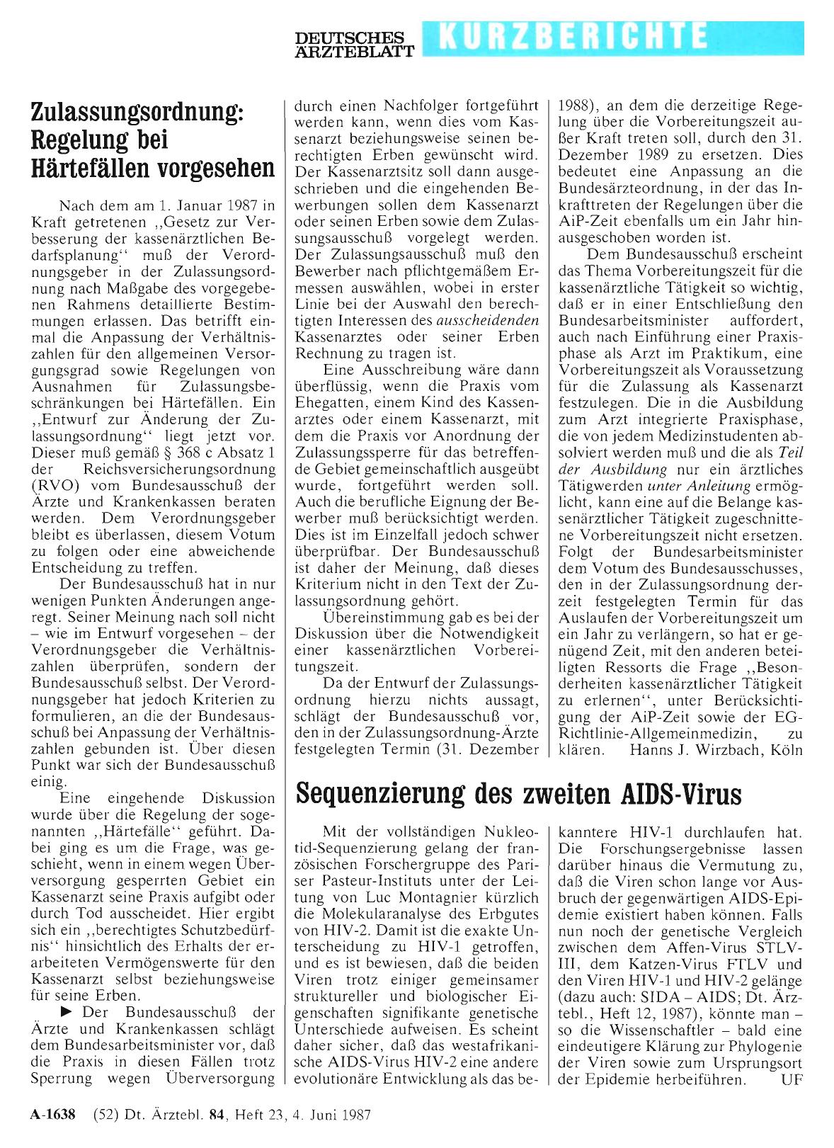 Vorschauseite 1: Zulassungsordnung: Regelung bei Härtefällen vorgesehen