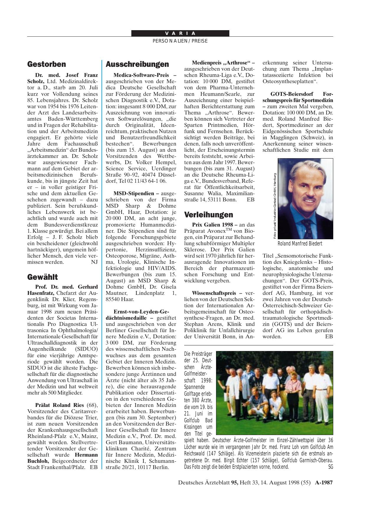 Vorschauseite 1: Ausschreibungen