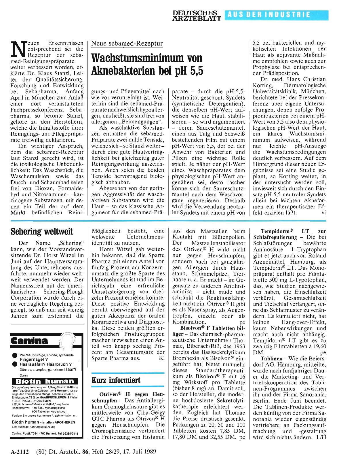 Vorschauseite 1: Kurz informiert