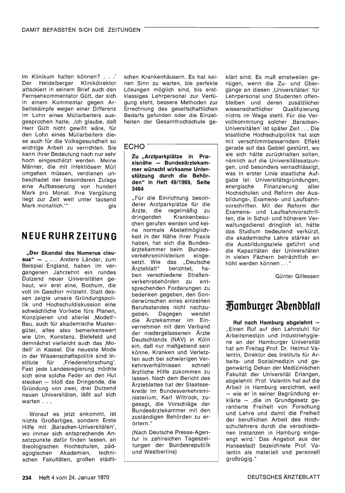 Vorschauseite 1: „Der Skandal des Numerus clausus"