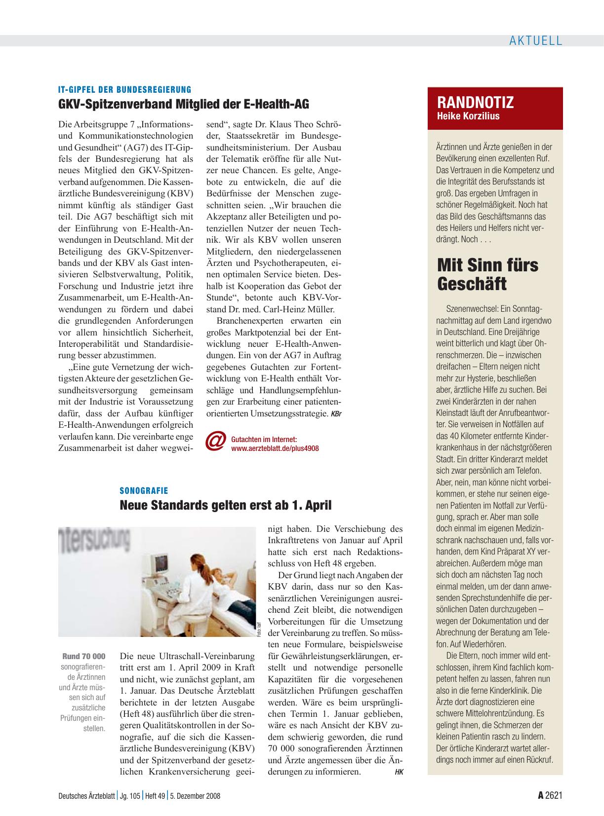 Vorschauseite 1: Randnotiz: Mit Sinn fürs Geschäft