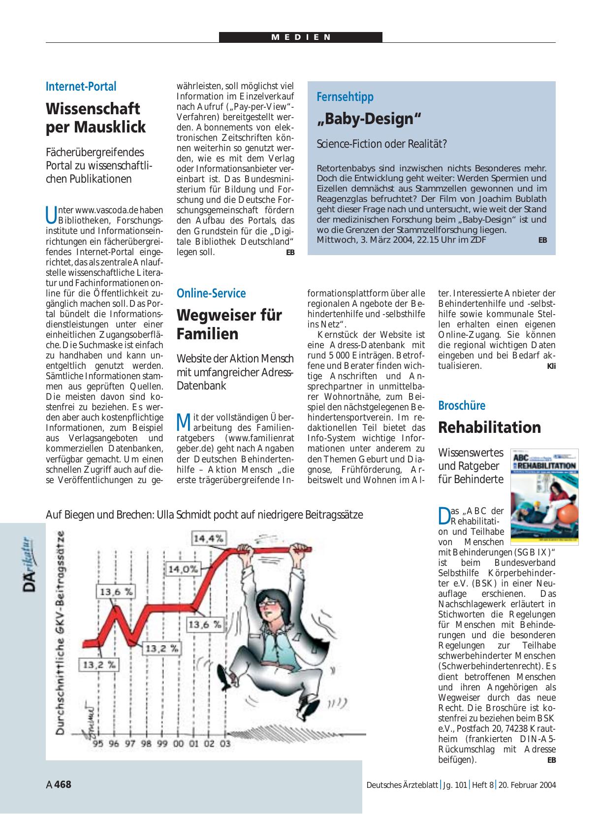 Vorschauseite 1: Internet-Portal: Wissenschaft per Mausklick