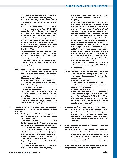 Vorschauseite 2: Beschluss des Bewertungsausschusses nach § 87 Abs. 1 Satz 1 SGB V in seiner 411. Sitzung: Teil A, TEIL B