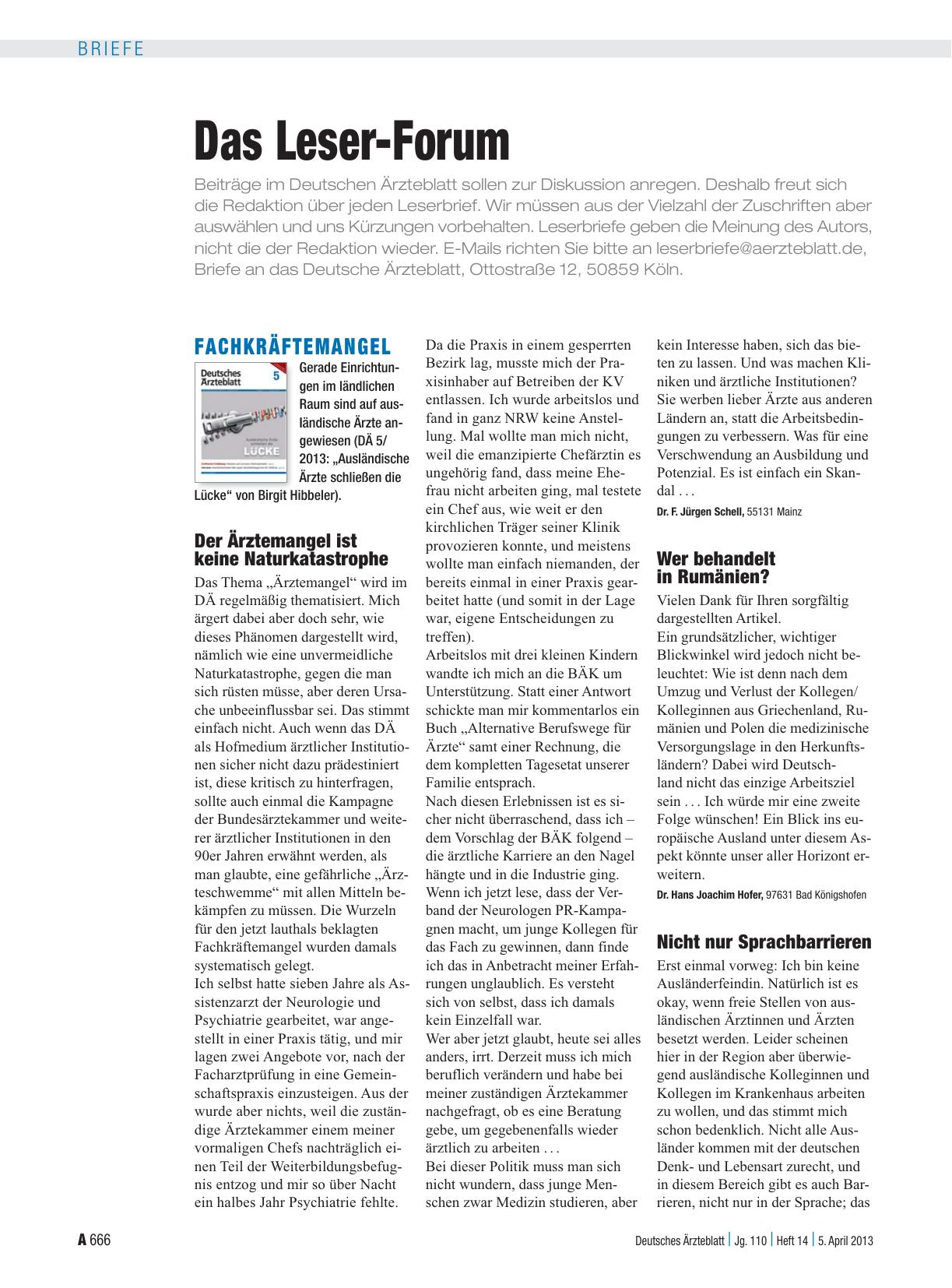 Vorschauseite 1: Fachkräftemangel: Wer behandelt in Rumänien?