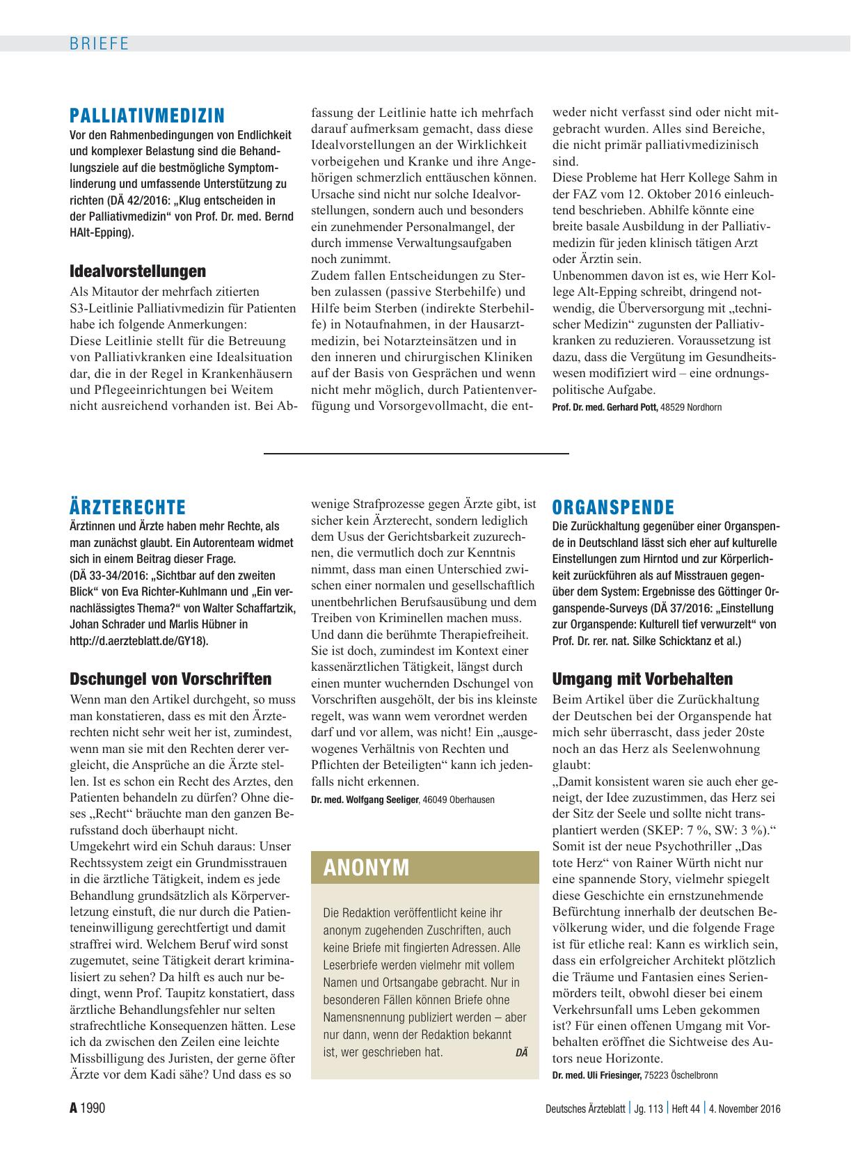Vorschauseite 1: Palliativmedizin: Idealvorstellungen
