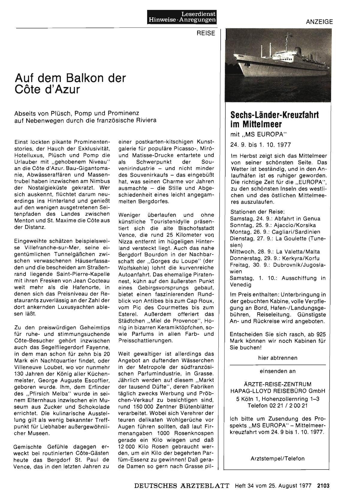 Vorschauseite 1: Auf dem Balkon der Cöte d'Azur: Abseits von Plüsch, Pomp und Prominenz auf Nebenwegen durch die französische Riviera