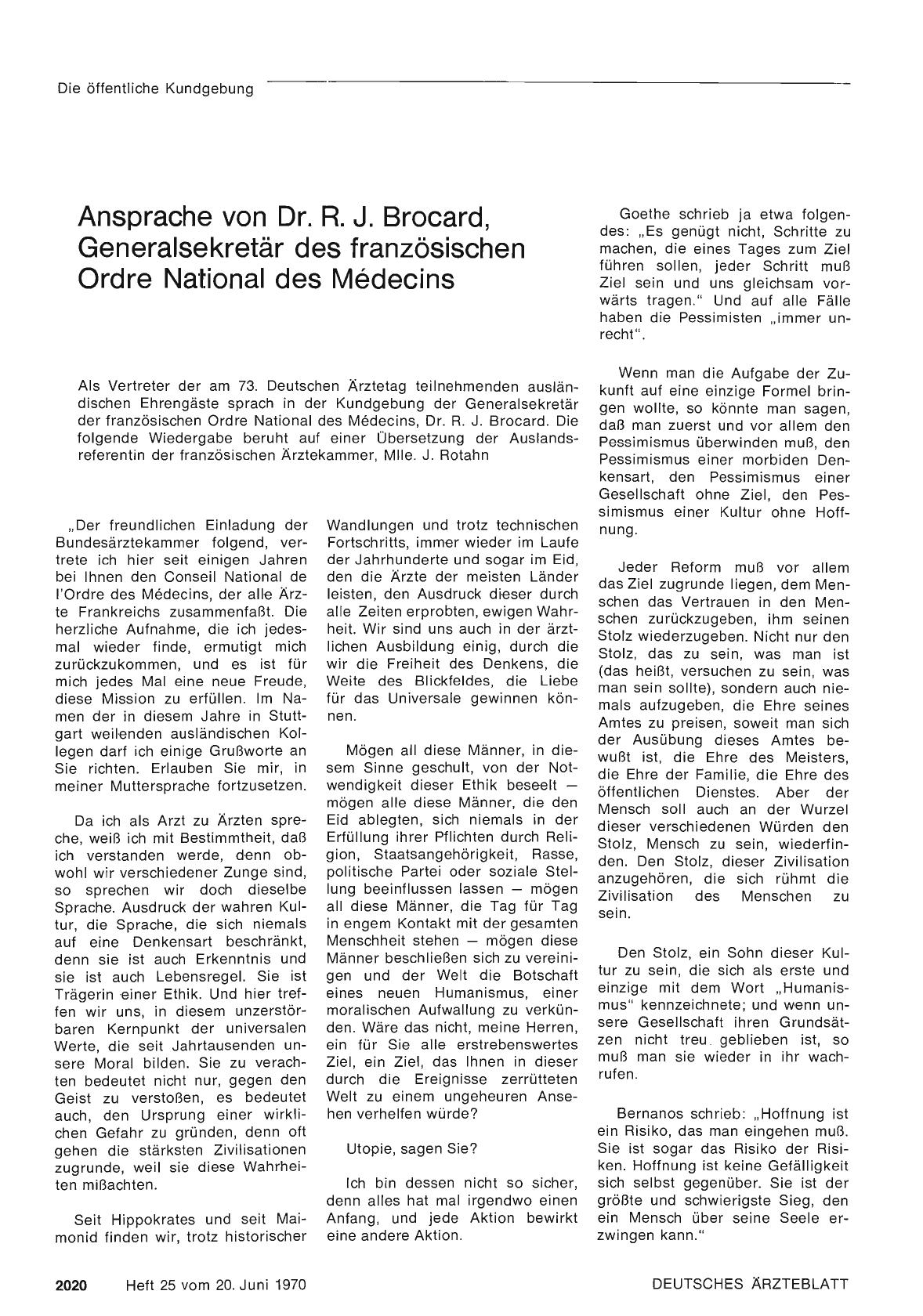 Vorschauseite 1: Berufsordnung für die deutschen Ärzte