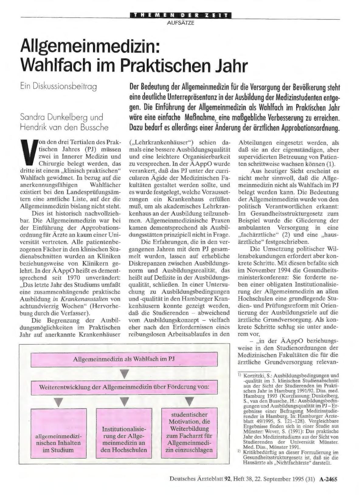 Vorschauseite 1: Allgemeinmedizin: Wahlfach im Praktischen Jahr
